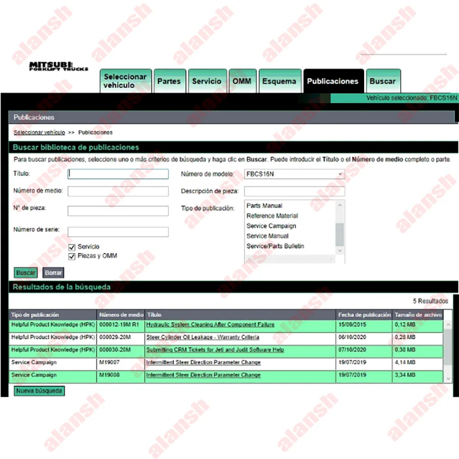 

For Mitsubishi Forklift Trucks MCFA Catalog EPC 2020.10 + Nitro