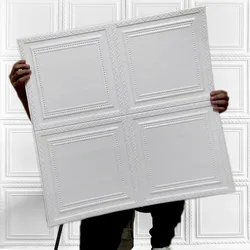 3D 35cm * 35cm zawieszony wystrój pokoju skórki i naklejki ścienne wodoodporny sufit samoprzylepny dach tapeta piankowa do domu