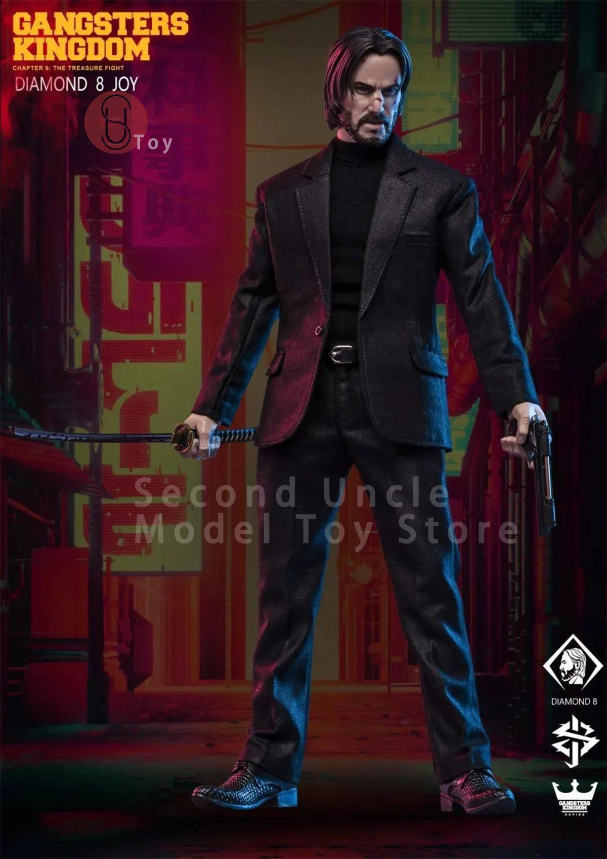 

DAMTOYS DAM GK028 1/6 Gangsters Kingdom Diamond 8 JOY Male Soldier Action figure Full Set Collectible Model Toy