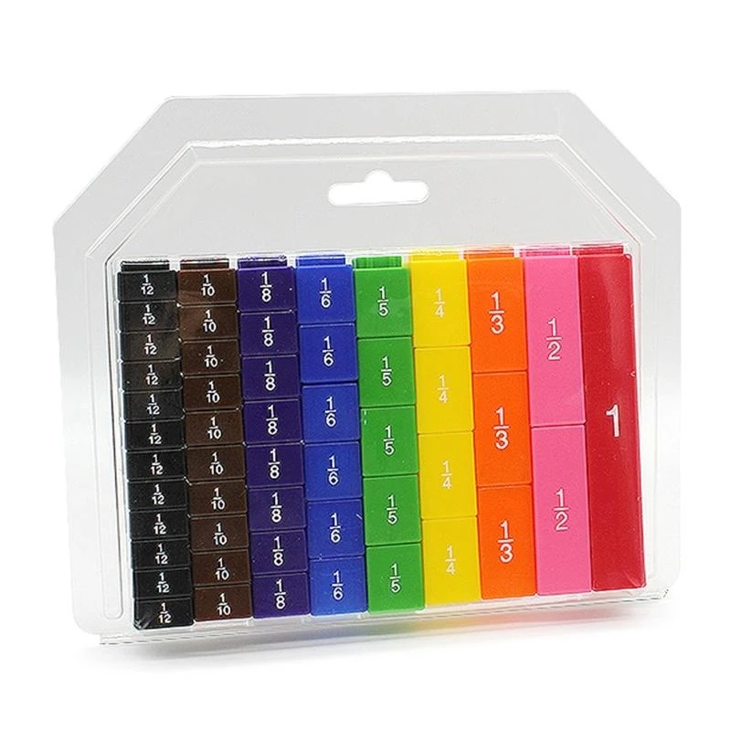 8.7x7.5x2 " ABS Fração Porcentagem Cubo Habilidades Matemáticas Contagem e Brinquedo Educacional 15UB