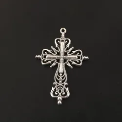 5pcs New Fashion Cross Alloy Charms Religious Christian Pendants For Making Handmade DIY Jewelry Accessories Findings