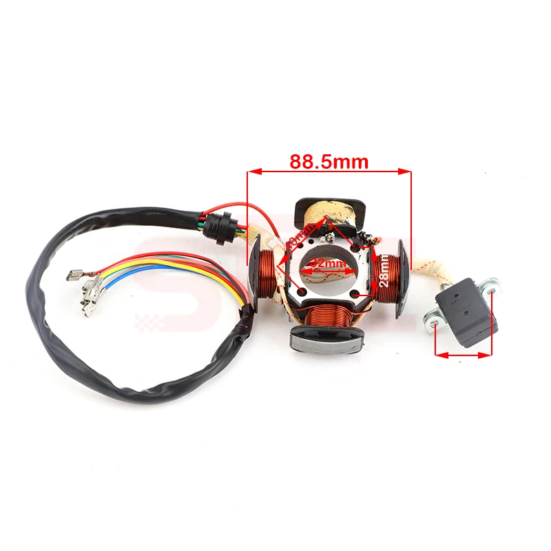 Motorcycle generator electromagnetic stator coil is suitable for CG125-4 magneto coil engine coil Dirt Pit Bike ATV accessories