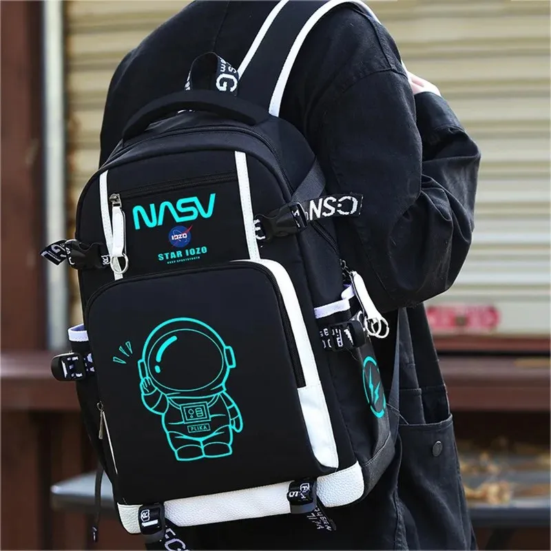 2024 New Children School Bags Waterproof Luminous Kids Backpack For Teenager Boys Fashion Backpacks Book Bag Mochila