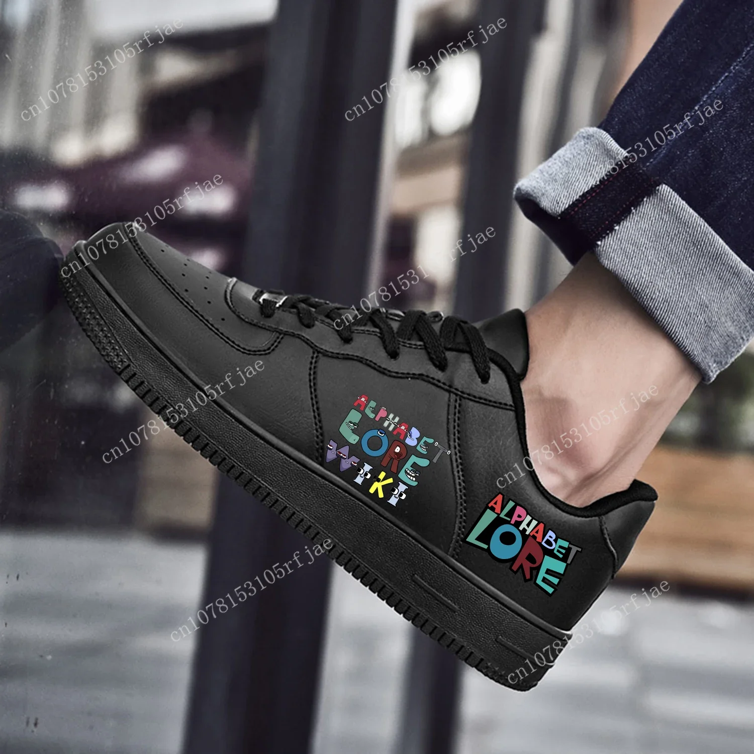 Alphabet Lore AF-zapatillas de baloncesto para hombre y mujer, zapatos deportivos de alta calidad, planos, con cordones, de malla, personalizados