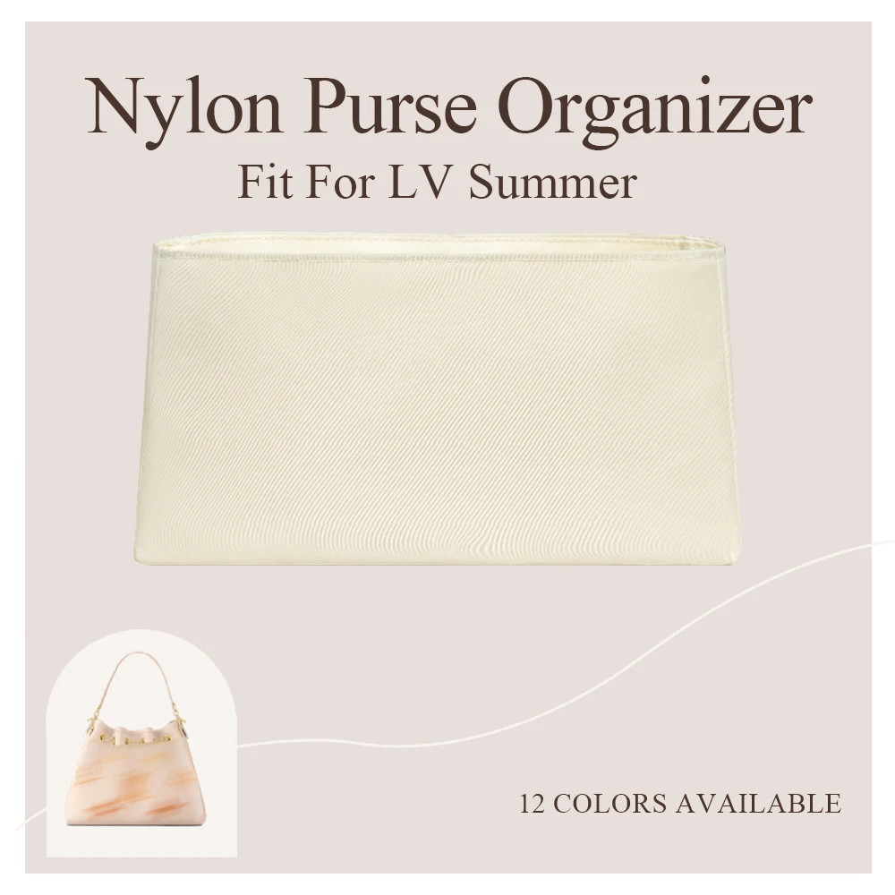 

Nylon Purse Organizer Insert Fit for LV Summer Bundle Handbag Large Inside Storage Bag Cosmetics Inner Liner Bag In Bag Insert