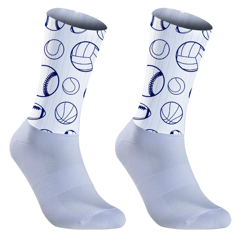 2024 Fußball Sport Socke Anti-Rutsch-Profi-Fahrrad Socken Fahrrad Männer und Frauen Sport Socken Rennen Rad socken