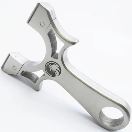 

2024 Cheap Price Stainless Steel CNC Line Cutting Hunting Slingshot 304 Material High Power Precision Shooting Catapult