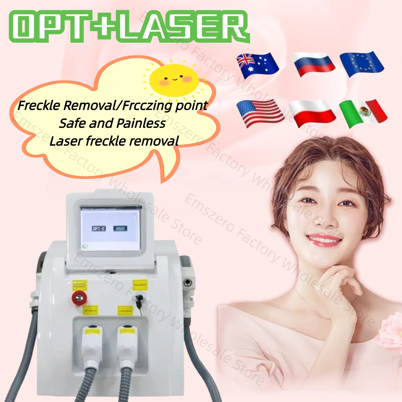 

Multifunctional 2 in 1 Professional Beauty Equipment IPL OPT Hair Removal ND Yag Laser Tattoo Removal Pico second Machine 2025