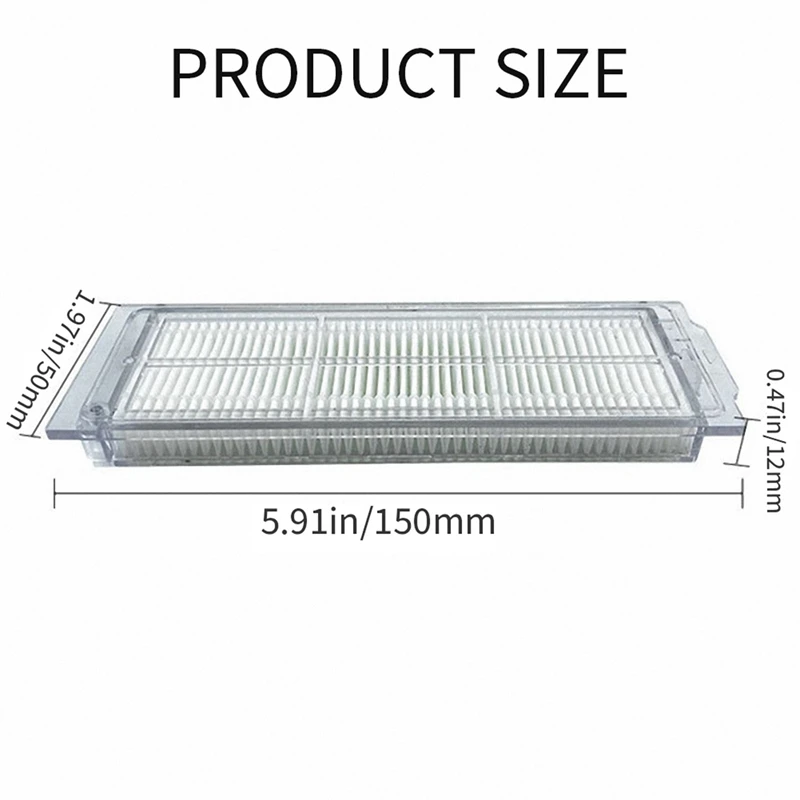 Filtros de ar laváveis Hepa para Xiaomi, Mijia Mi Robot Vacuum, Mop-P Pro, STYTJ02YM, Acessórios Robô de Limpeza, 4 pcs