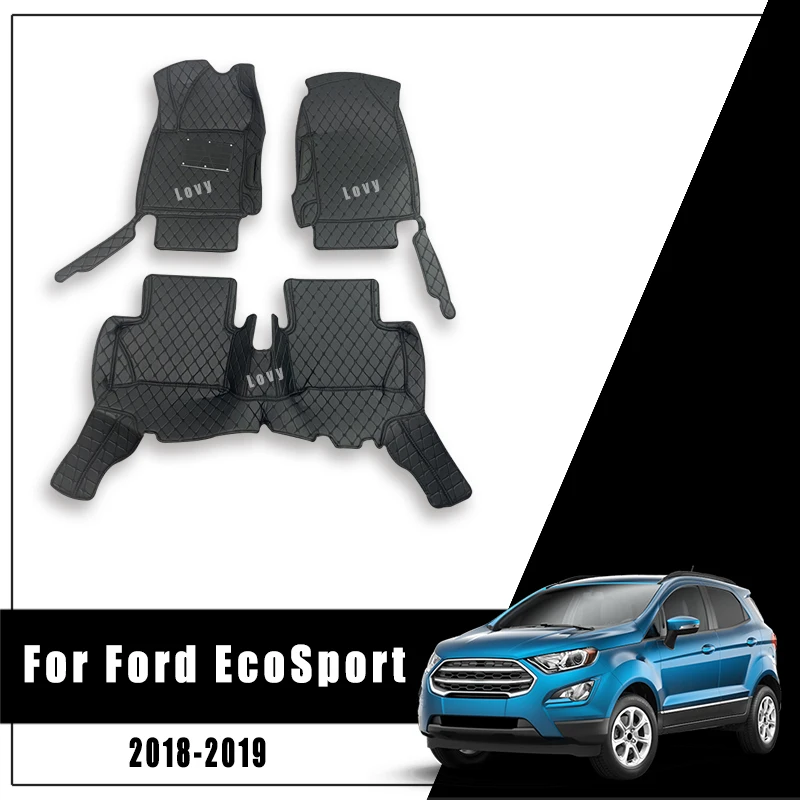 

Автомобильные коврики для Ford Ecosport 2018 2019, автомобильные аксессуары для интерьера, коврики, запчасти, водонепроницаемые коврики, товары для замены