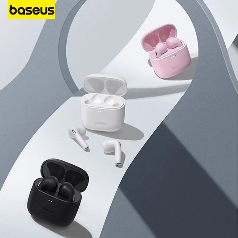 

Baseus E8 Bluetooth Earphone Wireless Long Range Noise Reduction Half In Ear Esports Earbuds Low Delay for iPhone Huawei Vivo