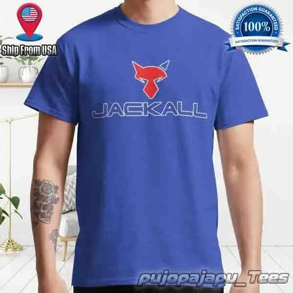 New Item Jackall Fishing American Funny  Logo Men's T-Shirt Size S-5XL