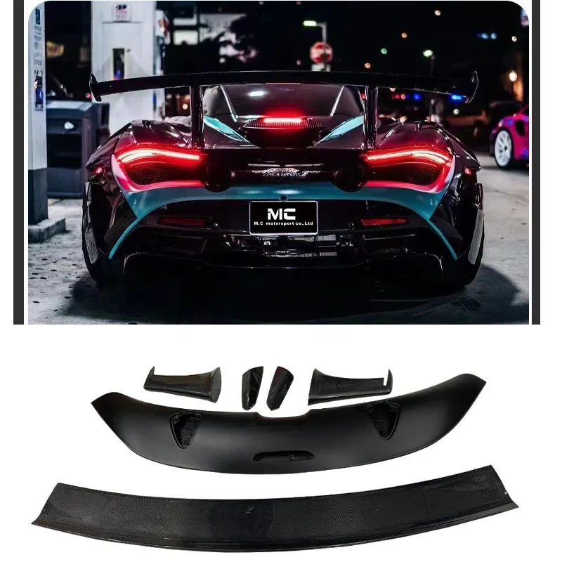 For McLaren 720S GT1016 carbon fiber tail wing fixed wing between 2017 and 2021