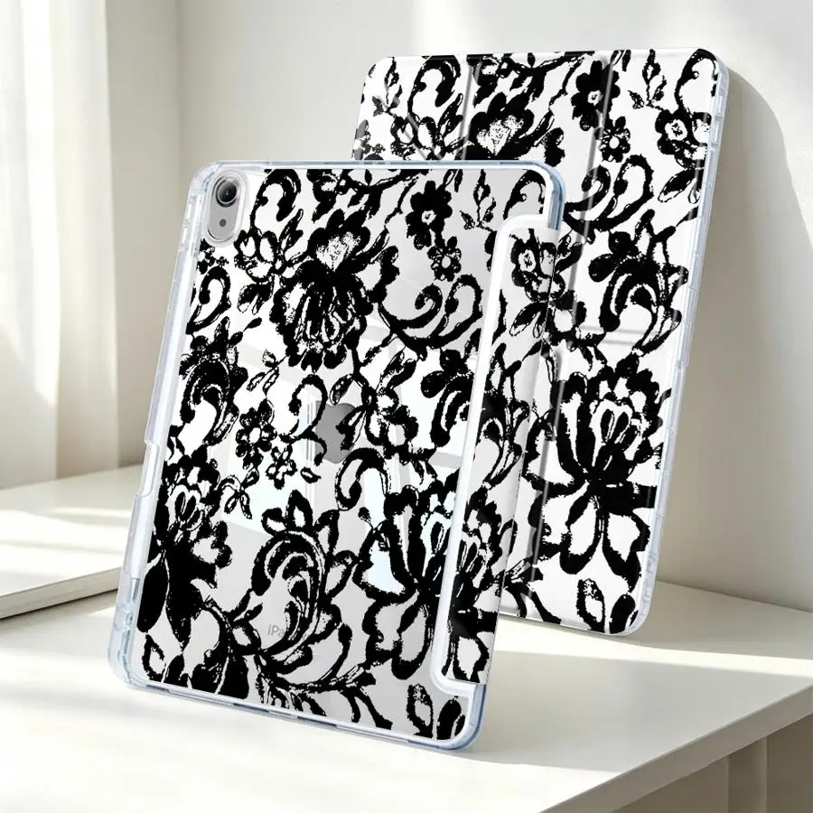 With Pen Slot Cover Tablet Case For Samsung Galaxy Tab A11 A8 S9 Plus A9 Plus S10 Lite S7 FE S8 Creative Pattern Art