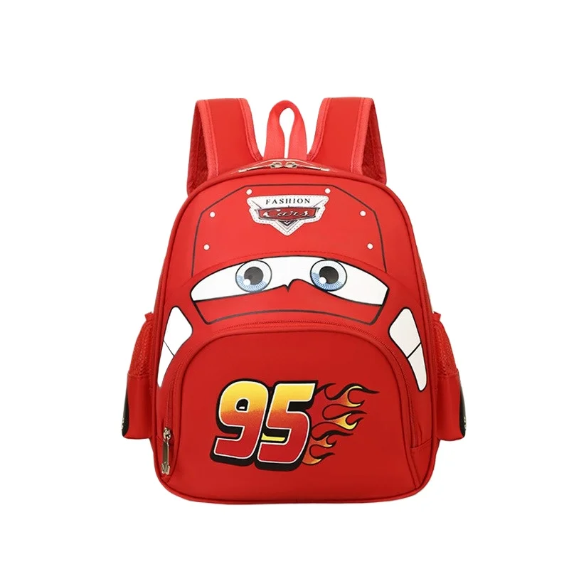 

Disney Backpack for Kindergarten School Boys and Girls Luxury Cartoon Car Design Purse Handbag Cute Travel Bag
