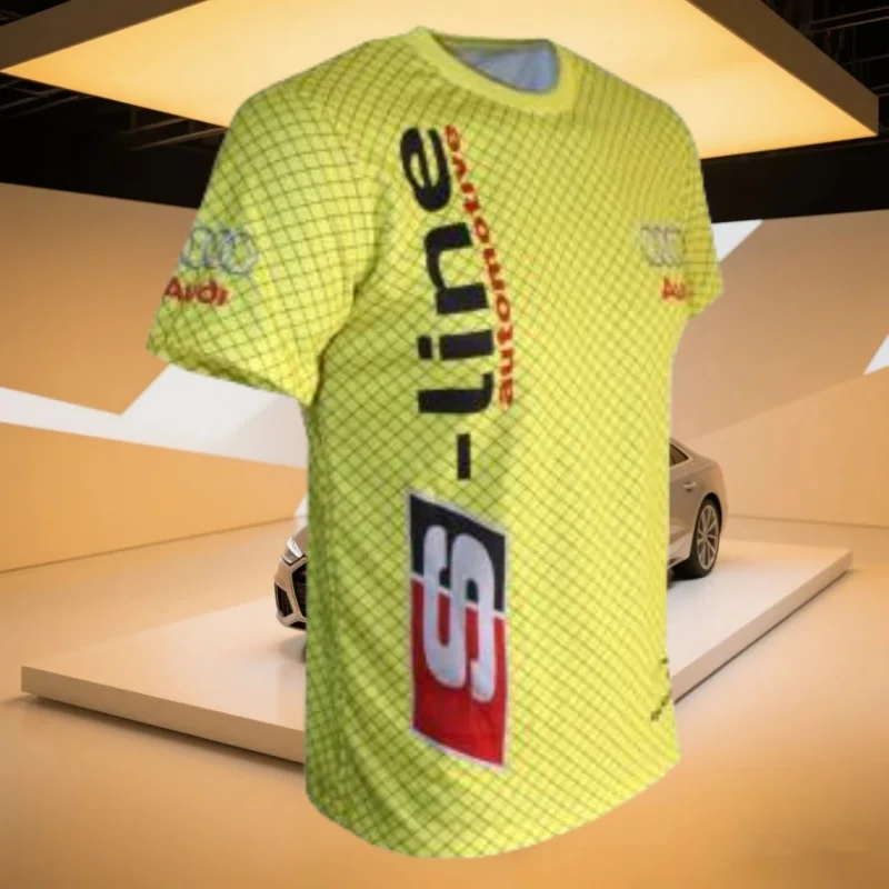 

Audi Hot Selling Authorized Printed T-shirt for Men and Women, Breathable, Fast Drying, Lightweight and Casual Motorcycle Tshirt