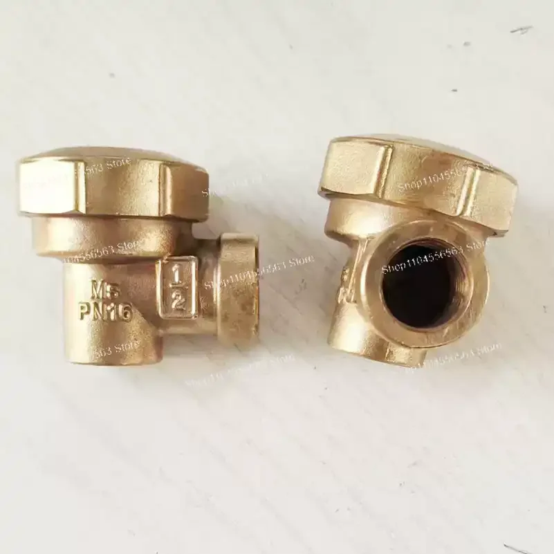 AV13 Brass Angle Type Exhaust Steam Trap - Internal Thread, Equivalent to Spirax Sarco BPT13X