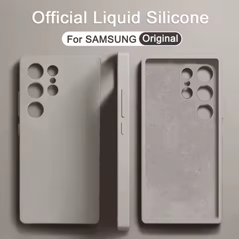 Original Liquid Silicone Cases For Samsung Galaxy S25 S21 S22 S23 S24 Ultra Case A54 A34 A14 A15 A25 A35 A55 5G Shockproof Cover