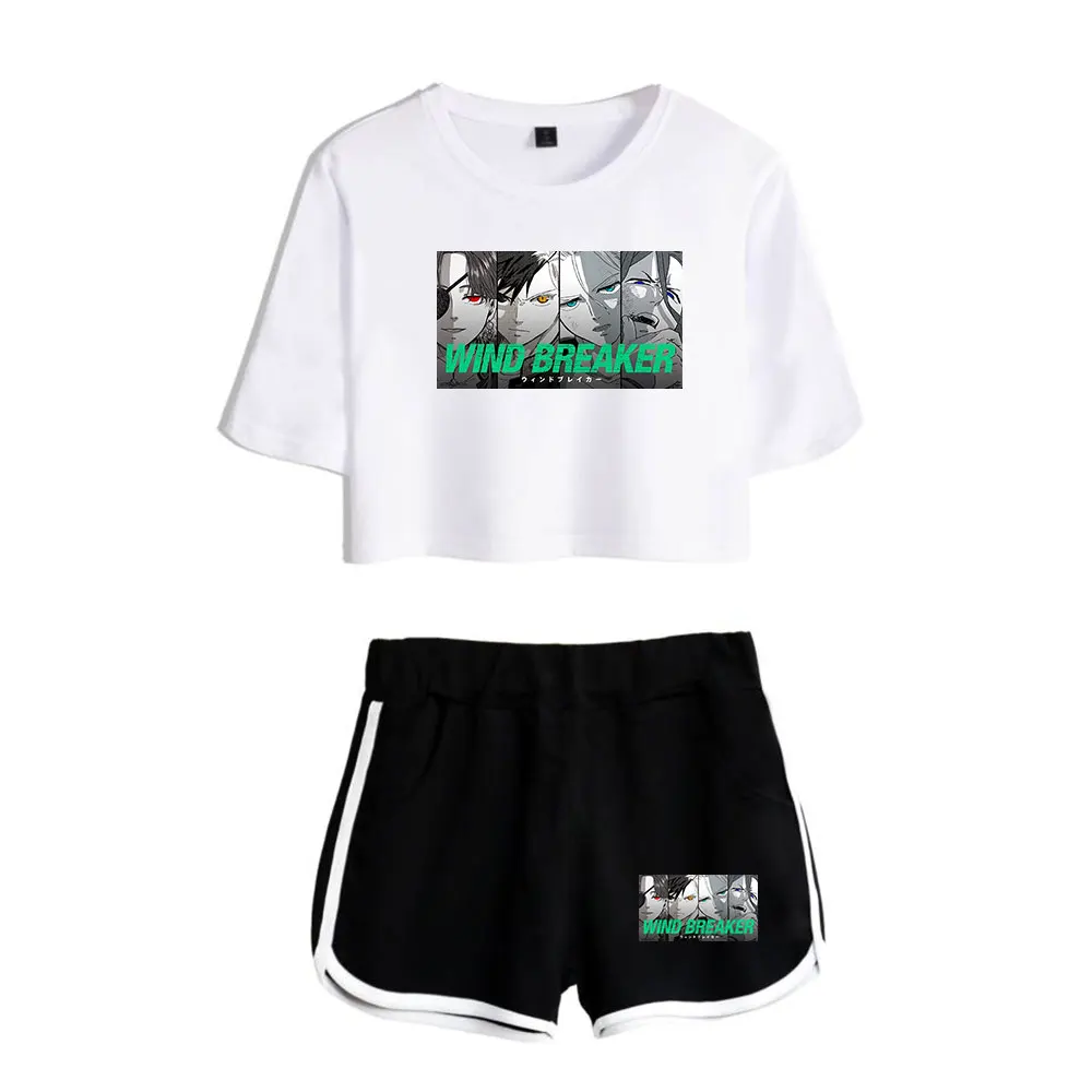 Ensemble deux pièces short + joli t-shirt vintage, streetwear, harajuku, avec logo des années 90