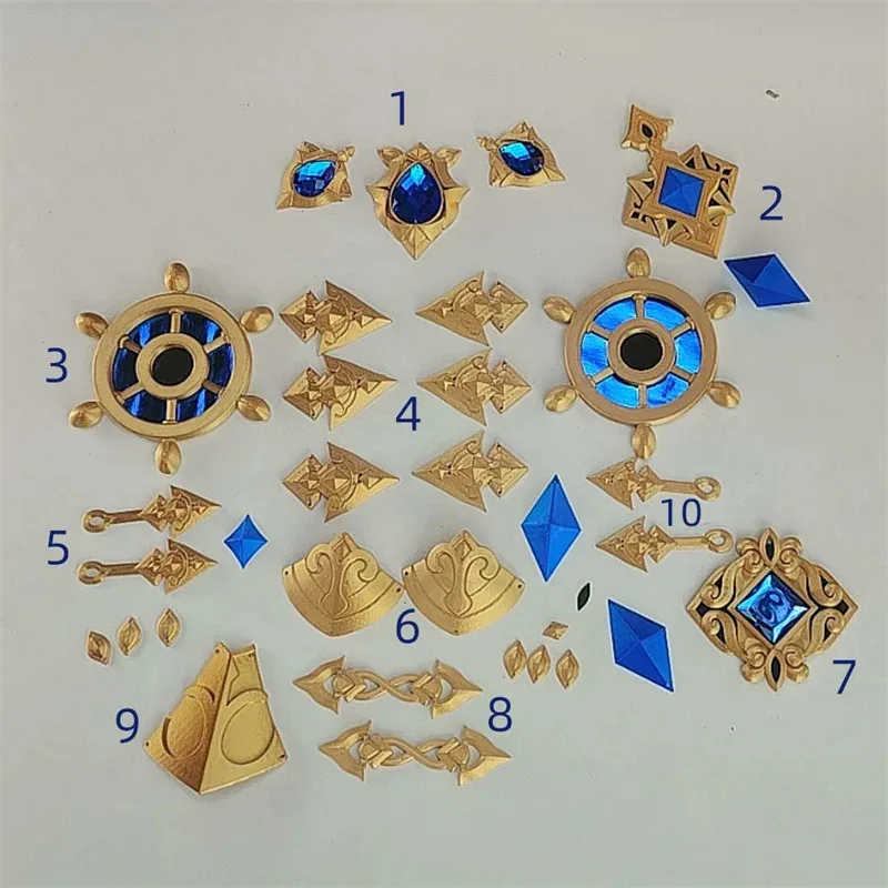 

Новинка, 1 комплект Genshin Impact Navia Caspar, реквизит для косплея, аксессуары для одежды, подарок, вечеринка на Хэллоуин, 3D-печать2025