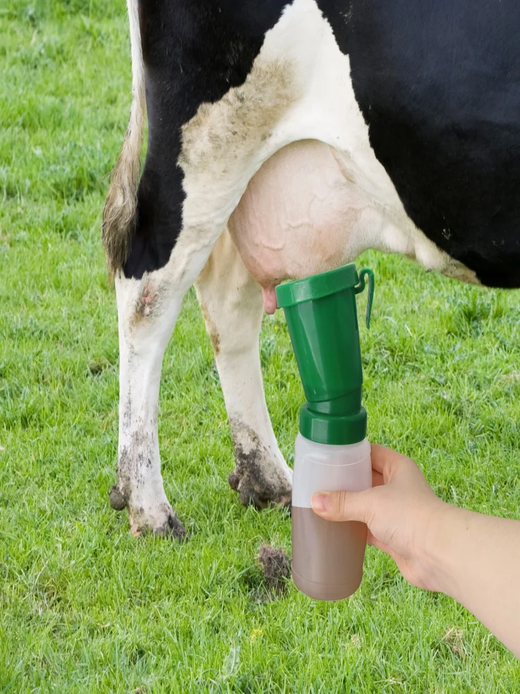 Sauger-Dip-Becher, praktisch, professionell, verhindert Rückkehr, tragbar, wiederverwendbar, Nippelreinigung, Viehzubehör für Rinder, Ziege, Kuh – Detail 5