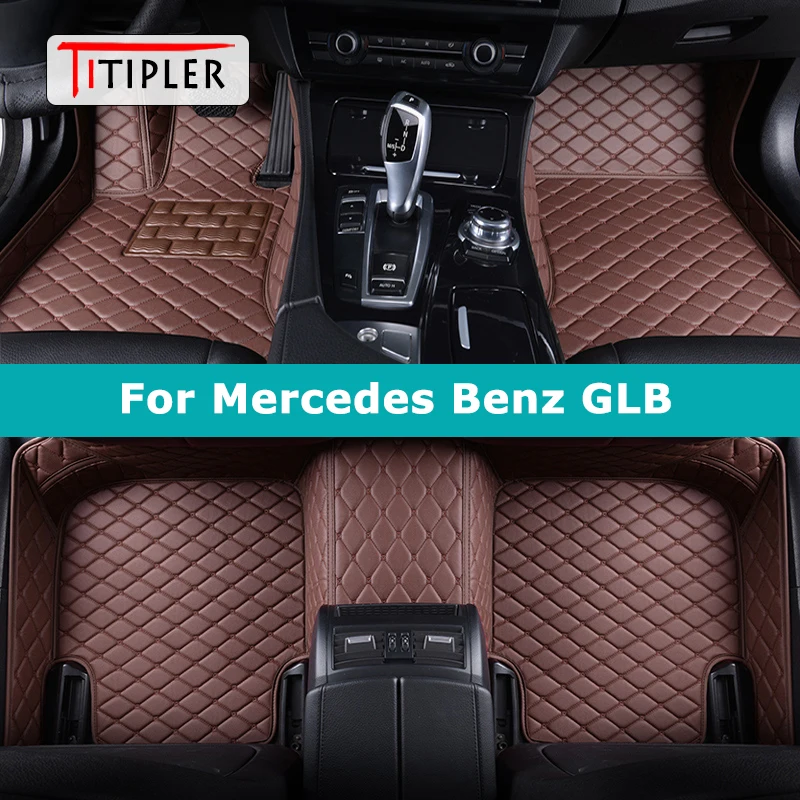 

TITIPLER Custom Car Floor Mats For Mercedes Benz GLB X247 2019-2023 Auto Carpets Foot Coche Accessorie