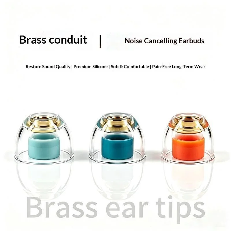 For Wf-1000xm6/5/4/3 Liquid Silicone Ear Tips Built-in Copper Acoustic Nozzle Core Noise Isolation Replacement For HiFi Gift
