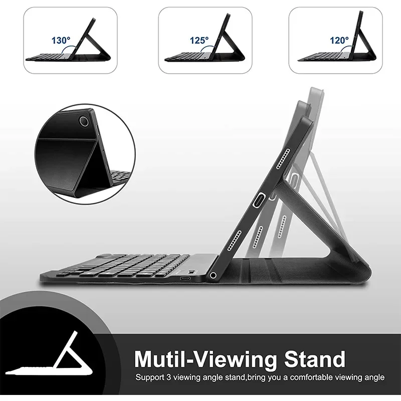 حافظة لوحة مفاتيح تعمل باللمس لـ Redmi Pad 2 2025 SE 11 بوصة سماعة لاسلكية تعمل بالبلوتوث غطاء لوحة المفاتيح لملحقات Redmi Pad 2 Pad SE