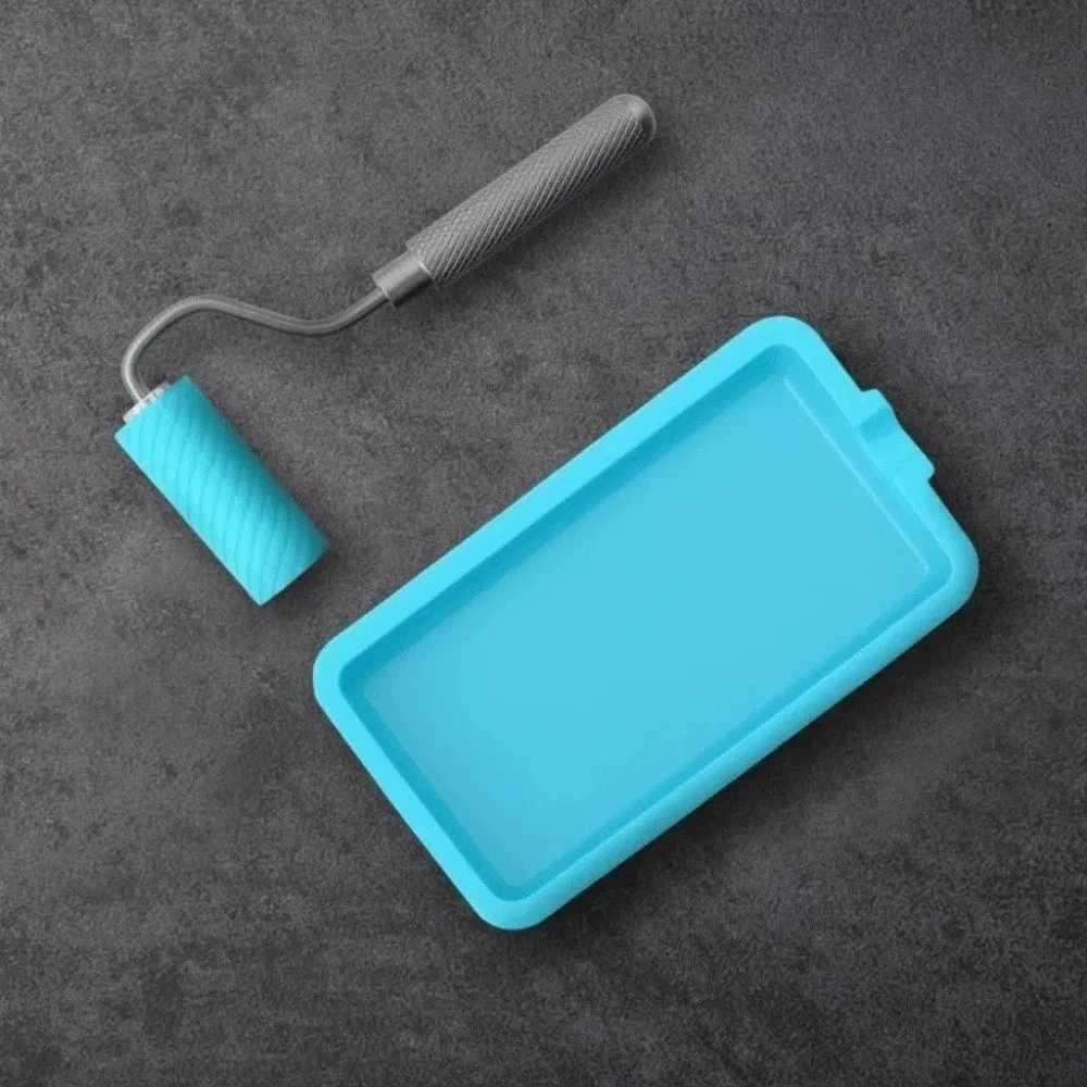 

Soft Silicone Silicone Paint Roller Mini Size Aluminum Handle Painting Decorating Kit 48Mm Roller 1-7/8 Inch Small Paint Roller