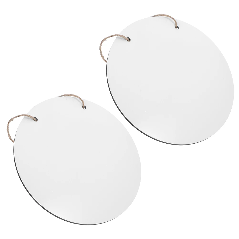 

2Pcs Sublimation Door Signs Blank Round Mdf Boards DIY Craft Door Hangers for Home Office Sign Or Plaque Wood Hanging Sign