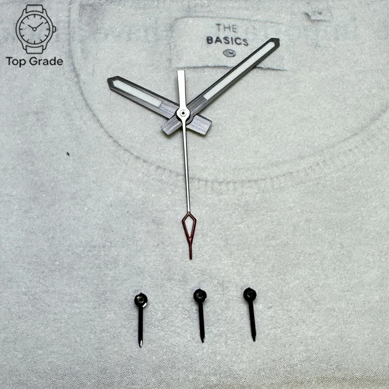 TG VK63 Hands Engraving Process C3 Green Luminous Watch Hands Pointer Fits VK63 Automatic Movement Watch Replace Part