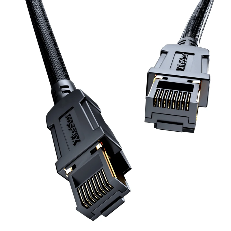 XikeStor 40G 1.5M/3M/5M/8M CAT 8 Ethernet Cable High Speed Stable Transmission Shielded Ethernet RJ45 Network Cable  Plug & Play