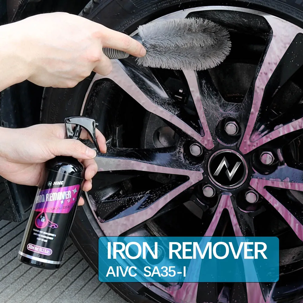 Auto Aluminum Wheel Cleaner - Rust & Iron Powder Remover, Specialized Rim Cleaning Agent for Car Aluminum Alloy Wheels