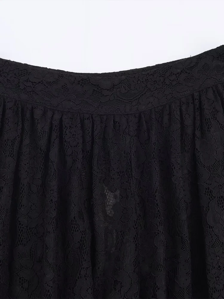 유럽 스타일 신상 여성 패션 다용도 기질 솔리드 컬러 캐주얼 레이스 벌룬 버전 팬츠