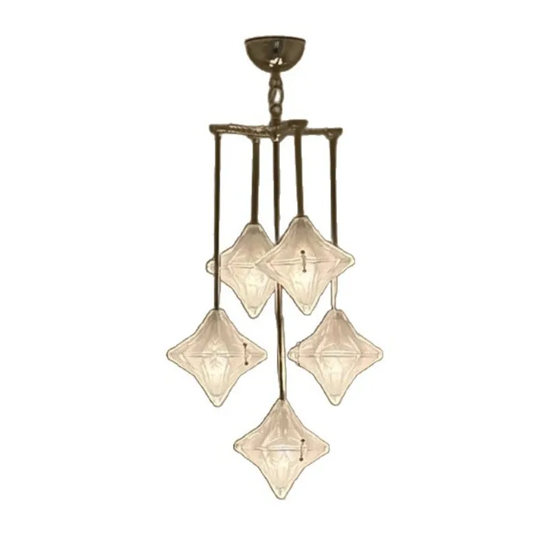 

Modern simple star glass chandelier, medieval glass living room dining room island chandelier