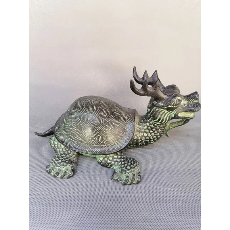 

Antique Bronze Dragon Turtle Home Decoration