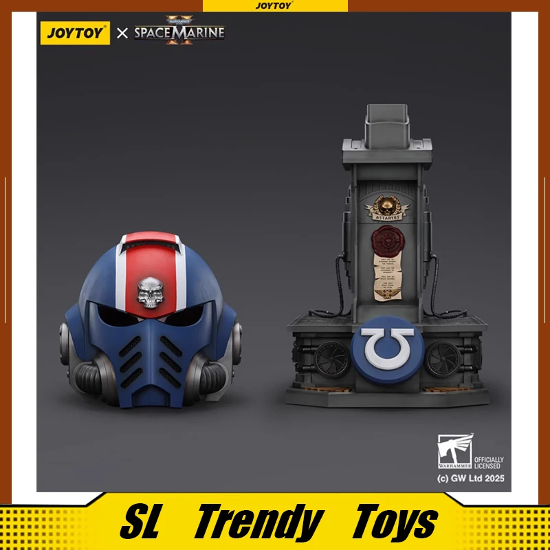 خوذة JOYTOY Warhammer 40K Titus' MKX 1:1 ألعاب شخصيات الحركة نموذج Titus مشاة البحرية الفضائية 2 مجموعة خوذات الترامارين