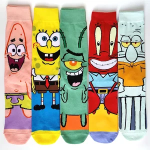Sponge Bob Patrick Star Socks Cosplay Man, Street Skateboards, Erwachsene, Hip Hop, Cartoons, 43 Stil, neu 9 Hauptverkaufsspongebob Kawaii - №4