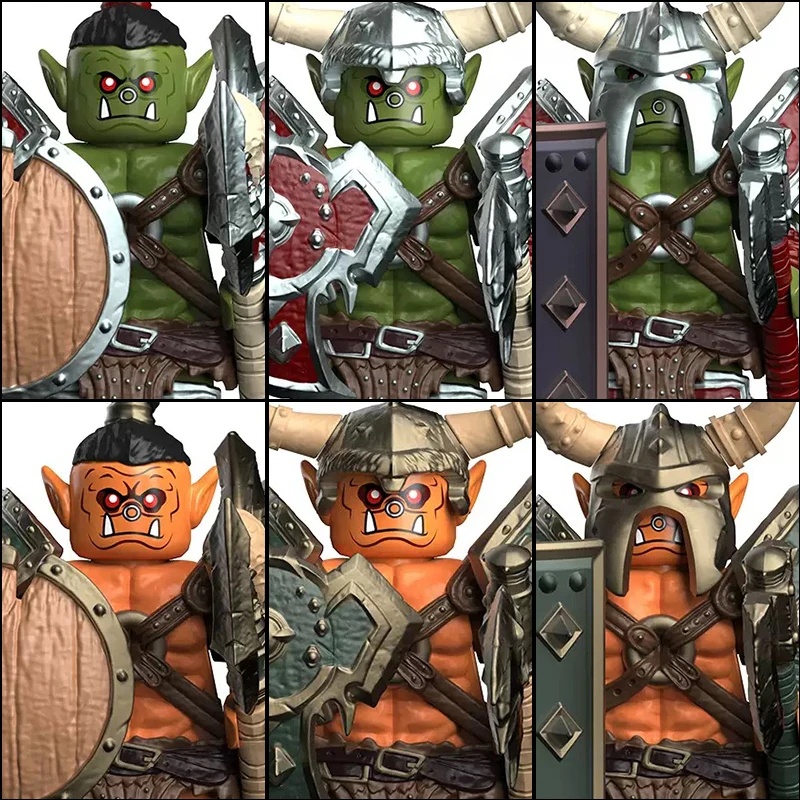 3/6pcs Cartoon model minifigure Monteren compatibele Puzzel Poppen Mini Actiefiguren Serie Decoratie Speelgoed Kinderen Verjaardagscadeautjes