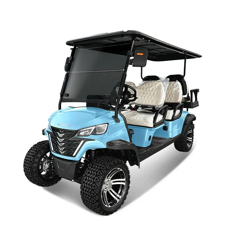 72v Electric Golf Cart 4+2 6 Seater 7.5kw Lithium Golf Kart Off Road Buggy Garden Villa Hunting Golf Cart