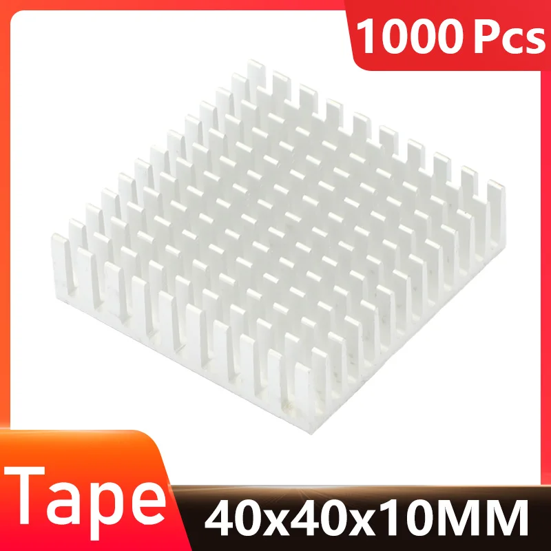 1000 Pieces lot  Heat sink  Aluminum Heatsink Cooler For Led  Light Amplifier Peltier 40 x 40 x 10mm 40mm