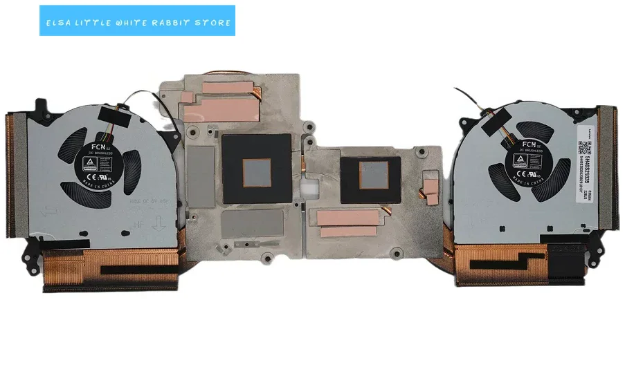 

ДЛЯ Lenovo Legion 5-15ACH6 Охлаждающий вентилятор радиатора процессора и графического процессора 5H40S20335