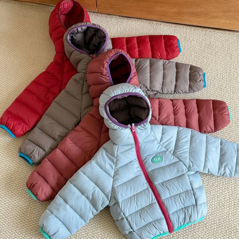 Bellbell Herbst Winter Neugeborene Mädchen Parkas 1-6 Jahre Kinder Mädchen Leichte Oberbekleidung Mantel Dicke Warme Mädchen Kapuzenjacke für Kleinkinder – Detail 2