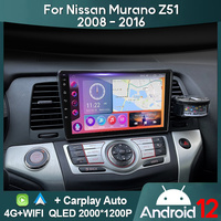 MAMSM Car Radio For Nissan Murano Z51 2008 - 2016 Android 12 Multimedia Video Player GPS 4G Carplay Autoradio 2K QLED Head Unit