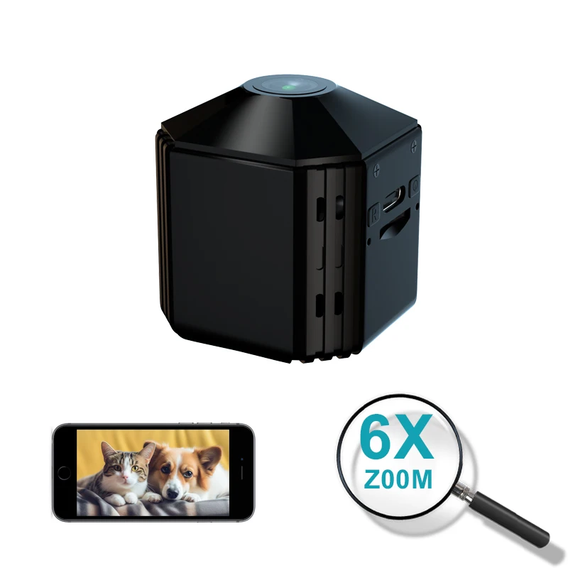 

STLF Advanced 5MP Photo 6X Zoom Wireless Vision Camara Mini Wifi Night Vision Mobile Phone A9 IP HD Mini