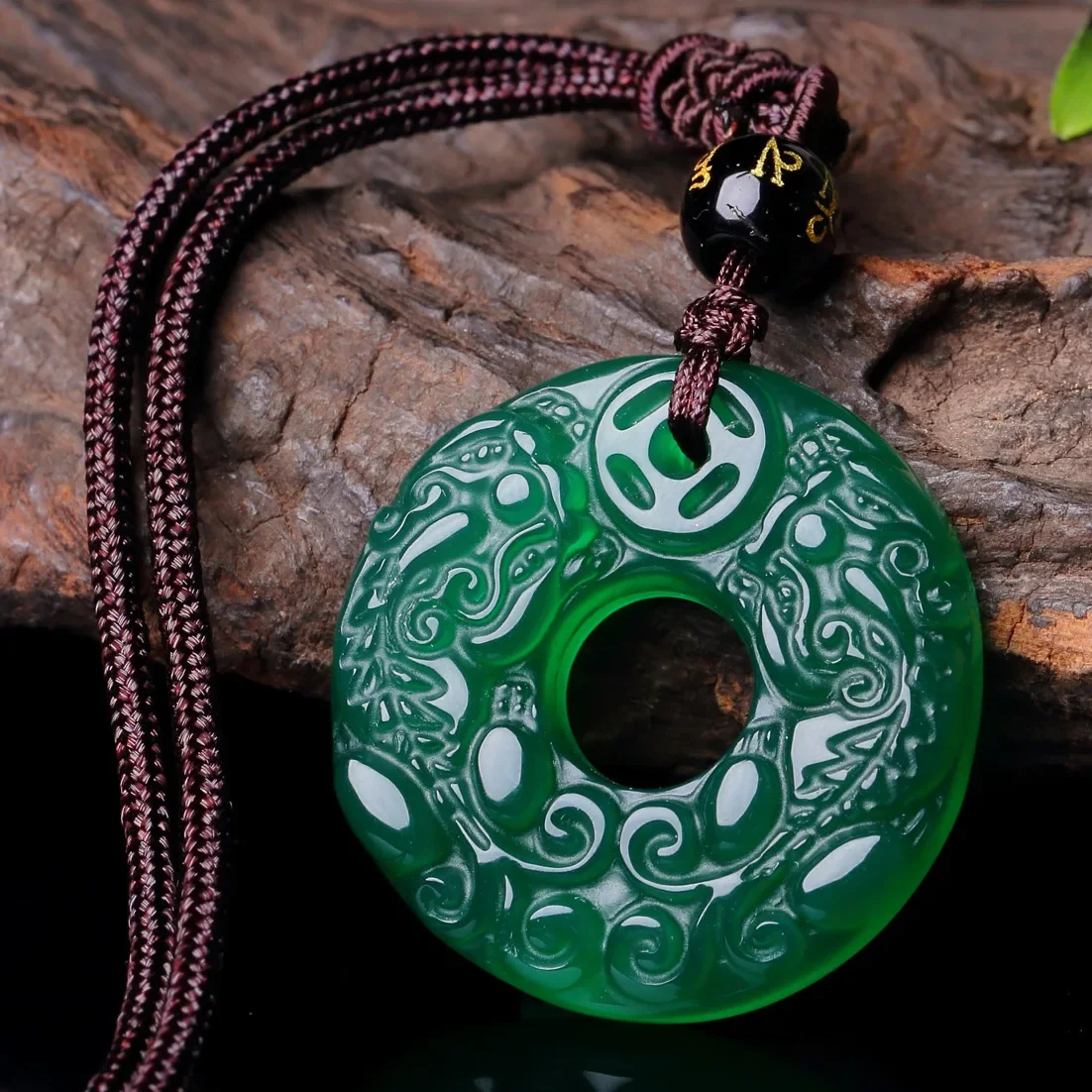 Jadeitowy wisiorek z lisem moda luksusowy mężczyzna mężczyzna naszyjnik prezenty dla kobiet naszyjniki naturalny agat biżuteria z amuletem projektant Charms