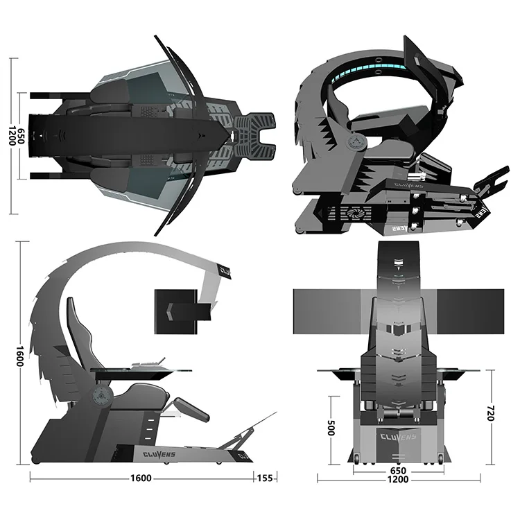 Office High End Multifunction Automatic Recline Zero Gravity Ergonomic Oem Cluvens Unciron Chair With Heat And Massage view 6