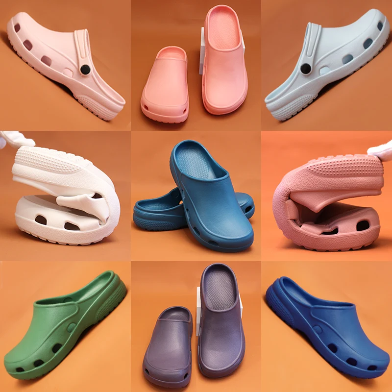 High Quality Medical Shoes Light Operating Room Slippers Anti-slip Surgical Clogs Unisex Pediatric Nursing Scrub Slippers X03