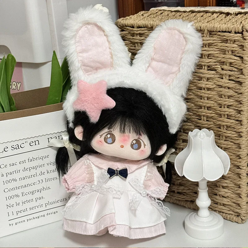 Mini Clothes for 20cm Baby Cotton Doll Dress Up Skirt Set 20cm Doll Clothes Outfit Lolita Skirt Doll Clothes Dolls Accessories