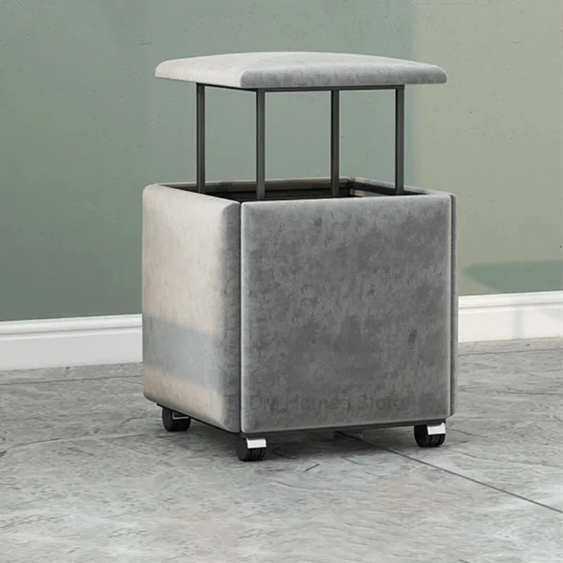 

Nordic 5 in 1 Combination Stool Creative Stackable Stools Living Room Sofa Step Stool Shoe Changing Stool Bedroom Vanity Chair